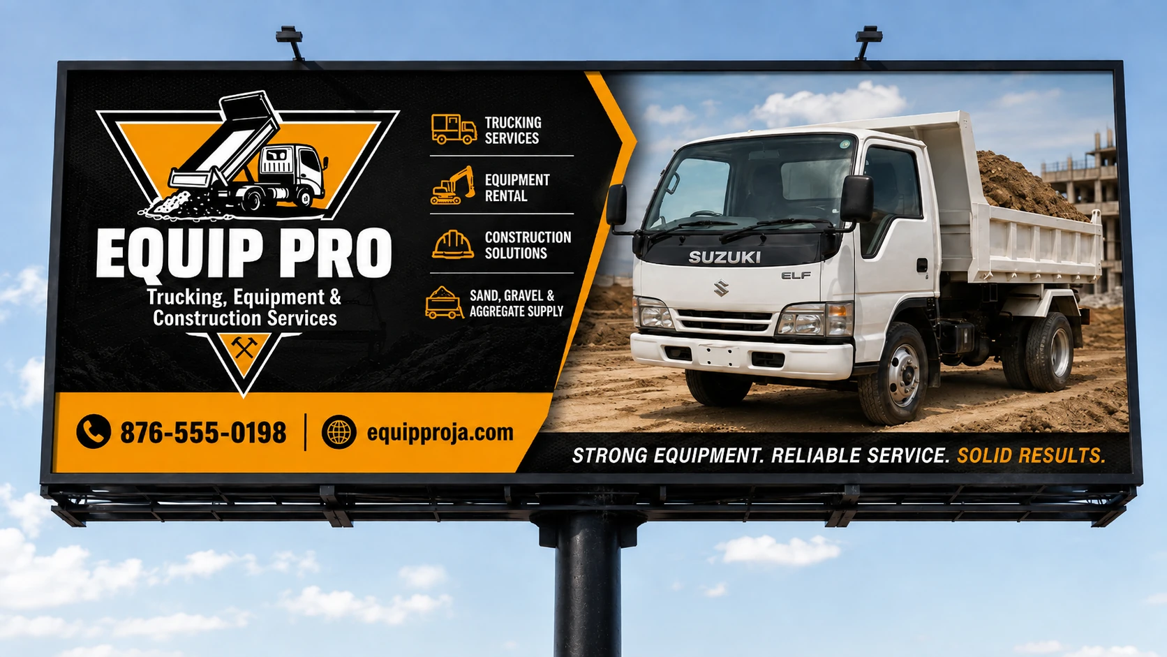 Equip Pro billboard content